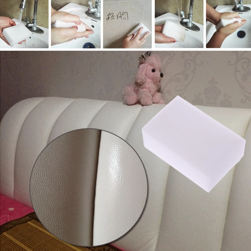 Sponge Eraser Multi Surface Power Scrubber Foam Cleaning Pads Gadget 203C