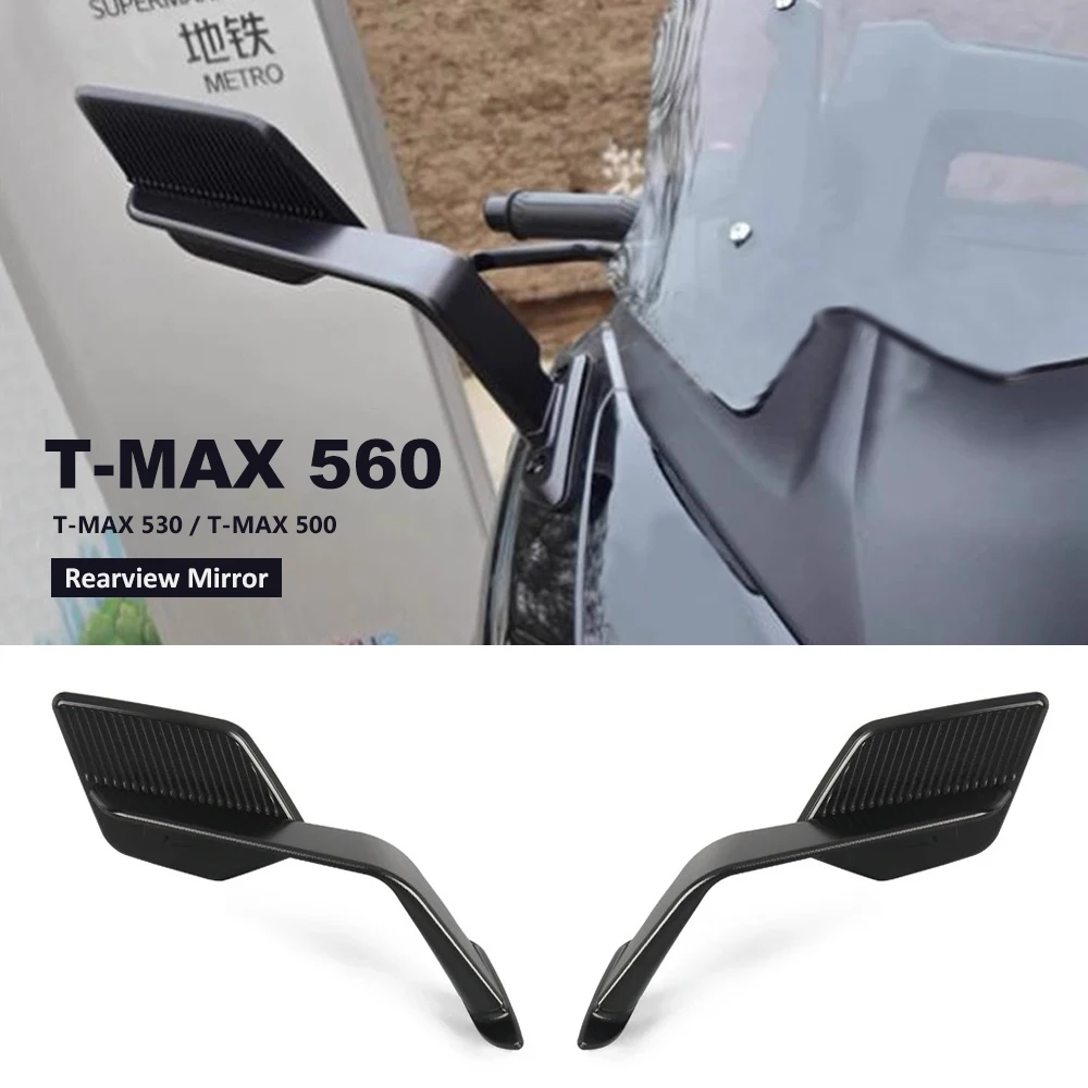 

Adjustable Stealth Max Mirrors Motorcycle Fixed Wind Wing Rearview Mirror For Yamaha T-MAX 530 Tmax 500 T-MAX 560 TMAX 530 TMax