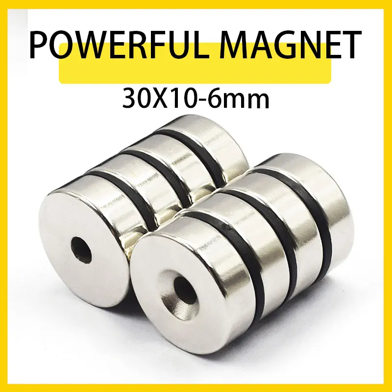 1~10PCS 30x10-6mm Neodymium Magnet Rare Earth small Strong Round permanent fridge Electromagnet NdFeB nickle magnetic