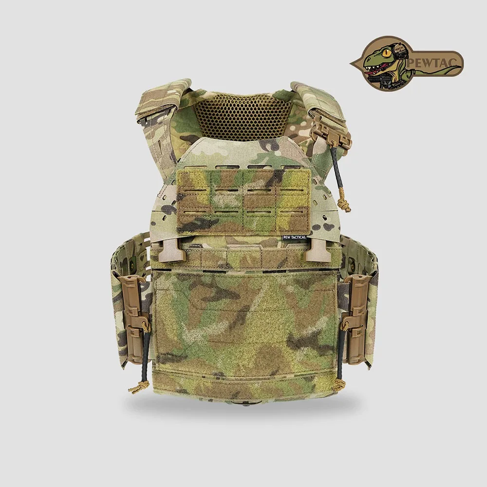 New M / L  Modular S-S Style Tactical Plate Carrier Vest Lightweight Adjustable Paintball  Training Hunting Vest