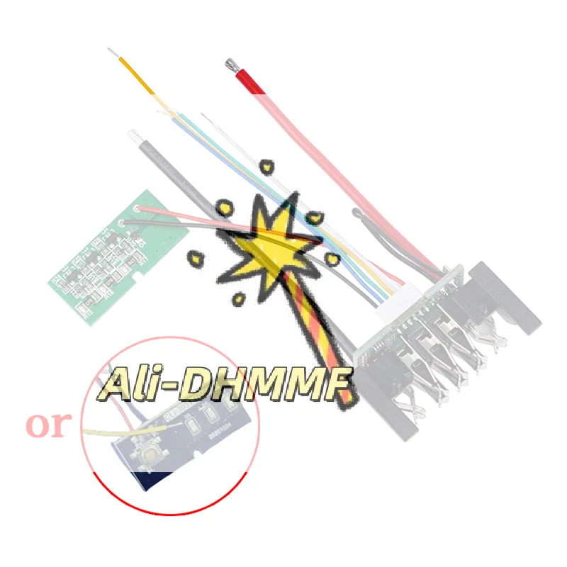 

DCB200 Li-Ion BMS - 18V/20V Battery Protection Board with Charging Circuit