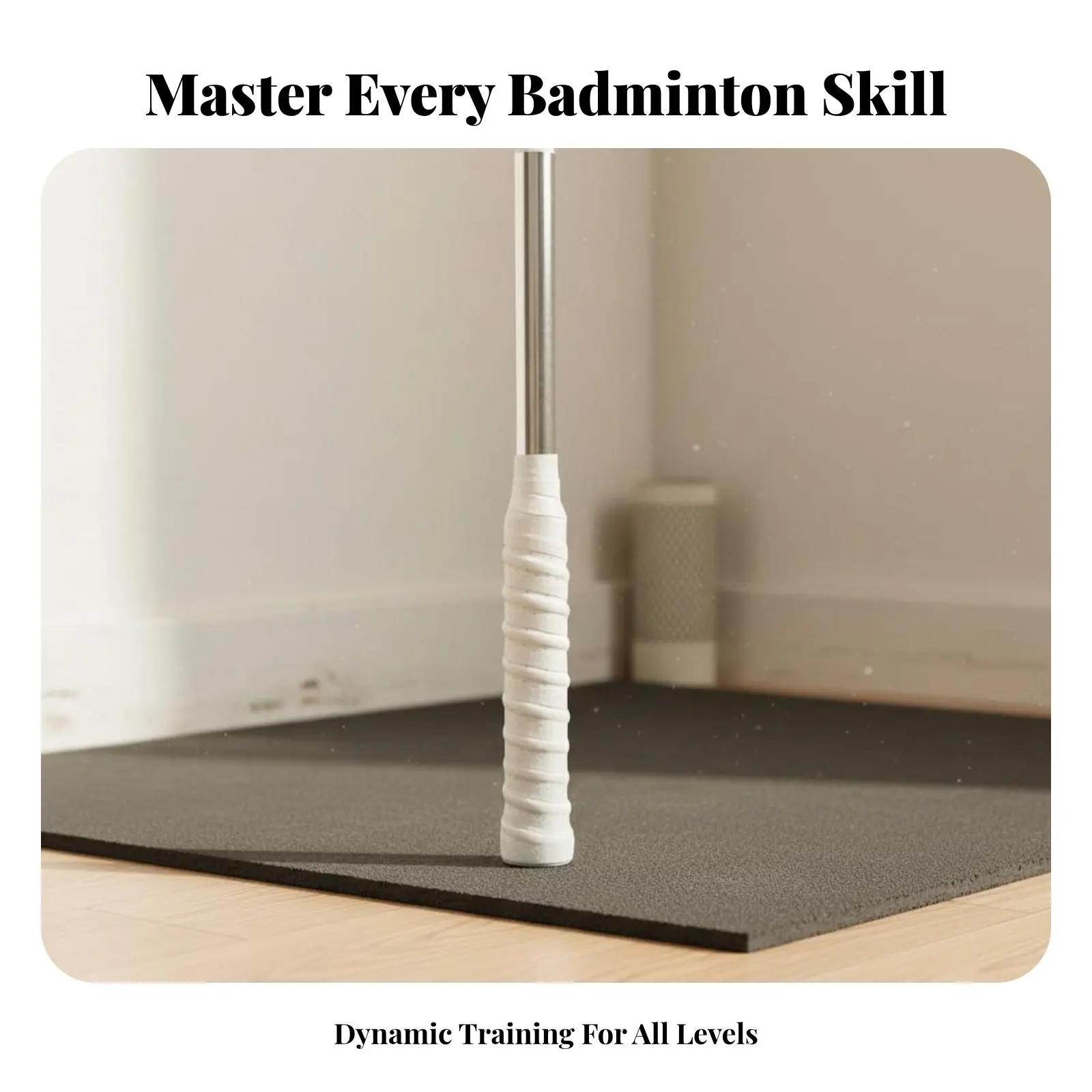 

Badminton Swing Instructor Portable Design Badminton Power Instructor Sound Feedback Swing Stick Sturdy Construction Ergonomic