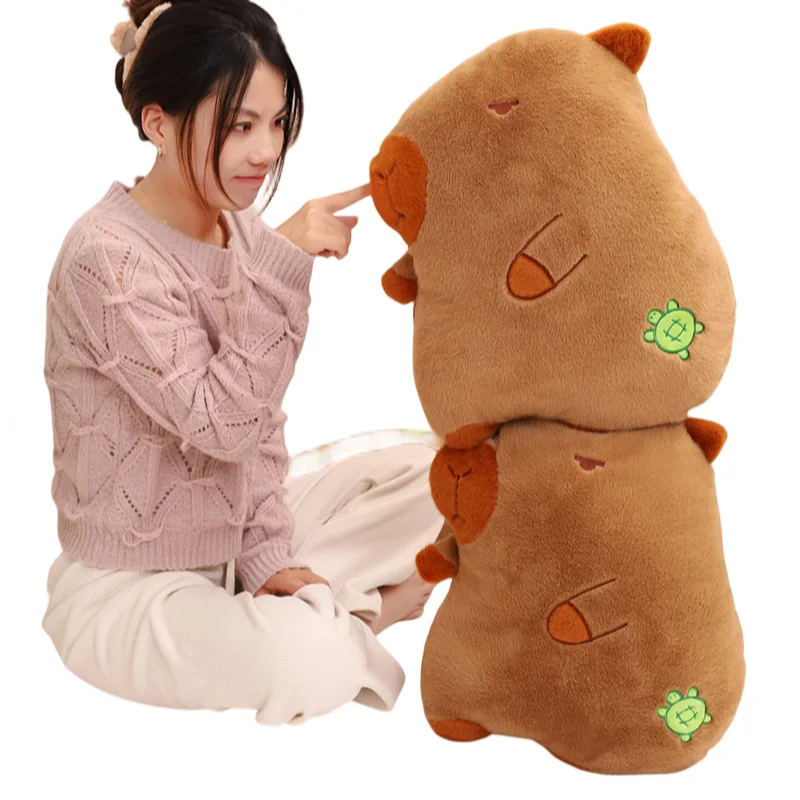 

48CM New Interesting Creative Capybara Soft Plush Pillow Comfortable Sofa Chair Decoration Girls Kids Birthday Christmas Present