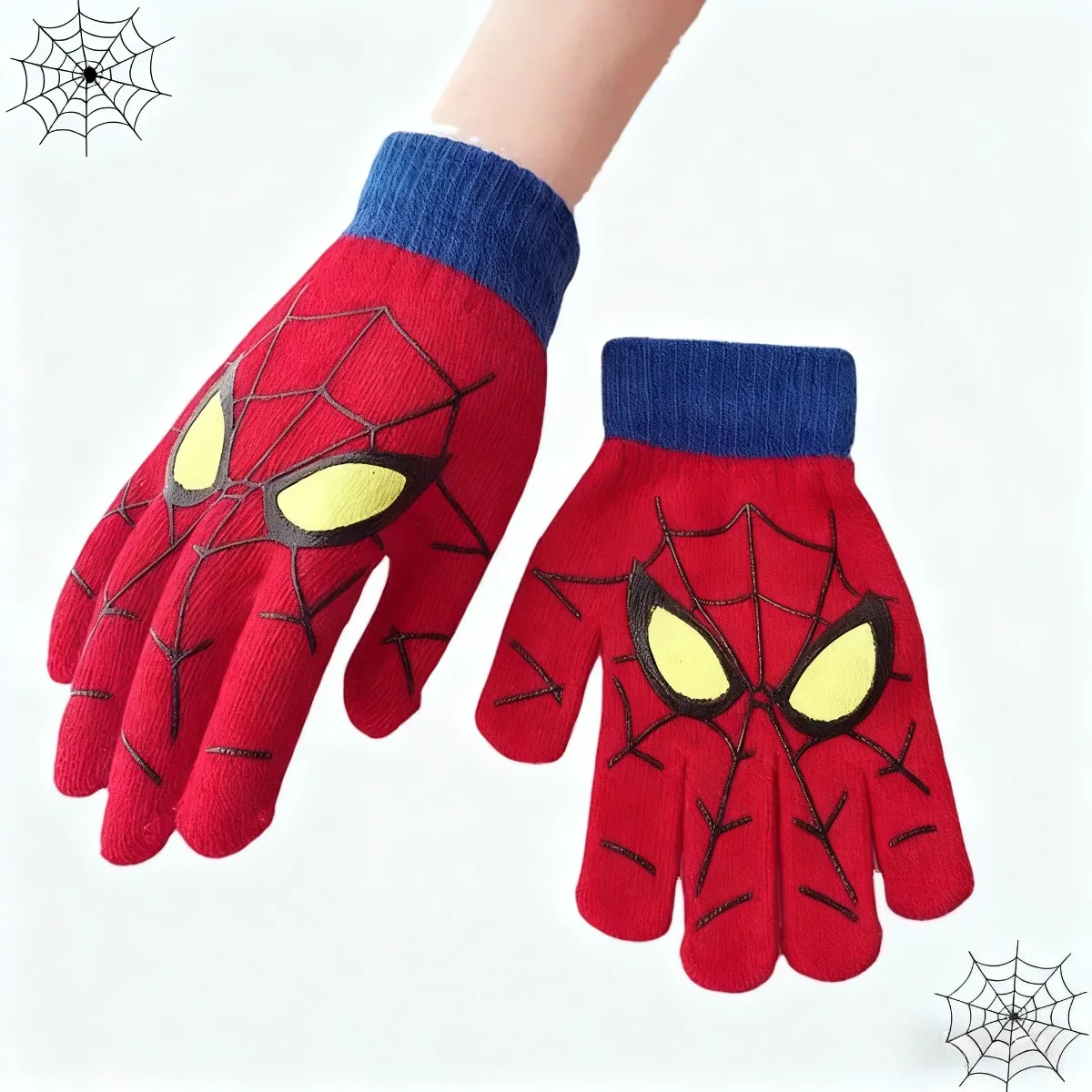 2026*-*Disney Spider-Man Marvel niños guantes de punto cálidos de invierno 5-10Y uso diario regalo de Navidad