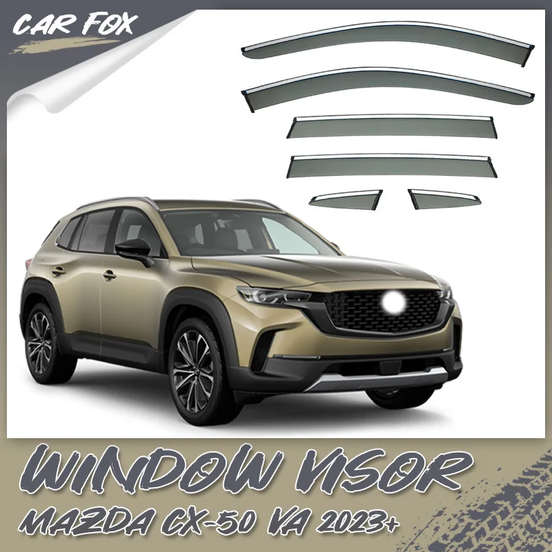 

Для MAZDA CX-50 2023+ Дефлекторы окон, ветровики, навесы от дождя и солнца, аксессуары для авто, стайлинг автомобиля
