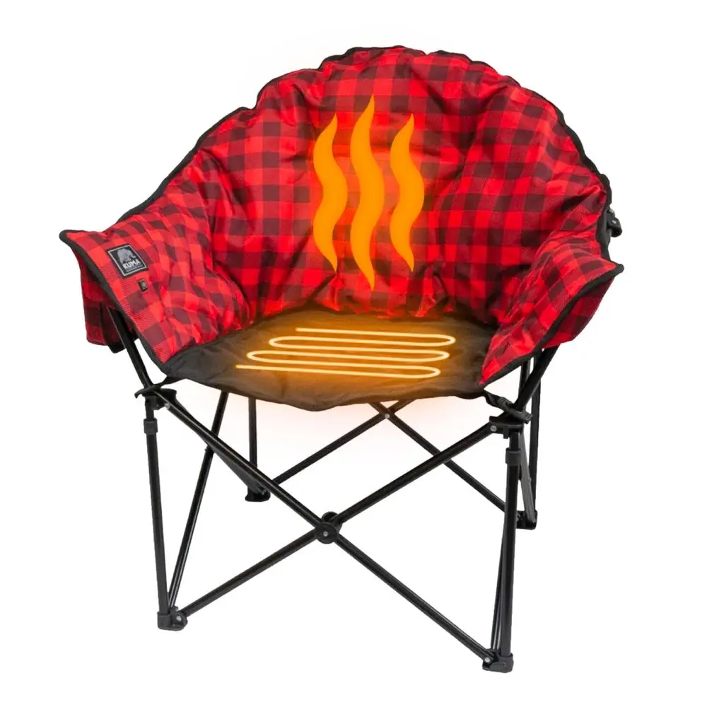 

Lazy Bear Heated Chair, Polyester Red Plaid