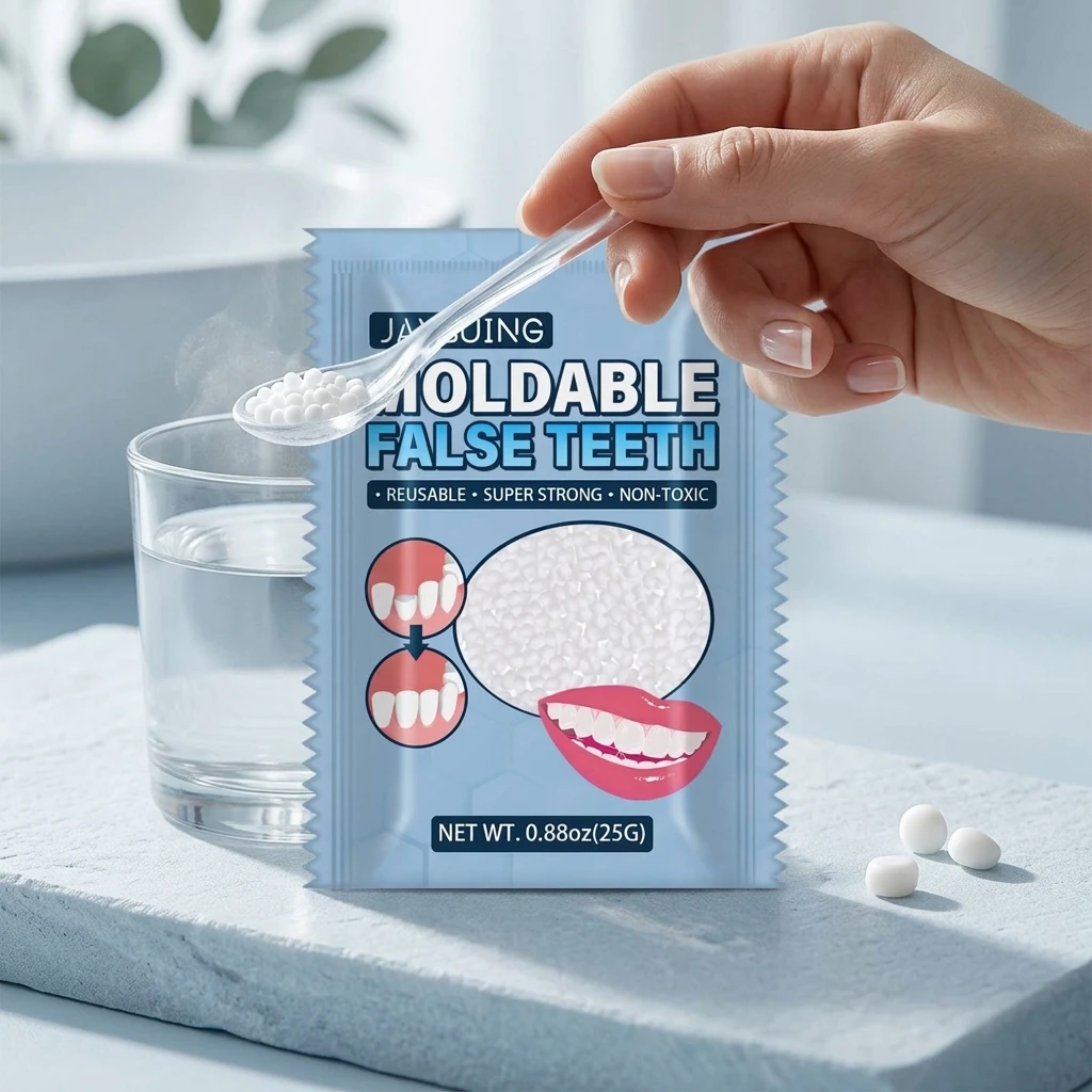 Solid Dental Adhesive Shapeable Gaps Filling Repairs Missing Broken Tooth Fixed Adjacent Tooth DIY Moldable Temporary Teeth Gum