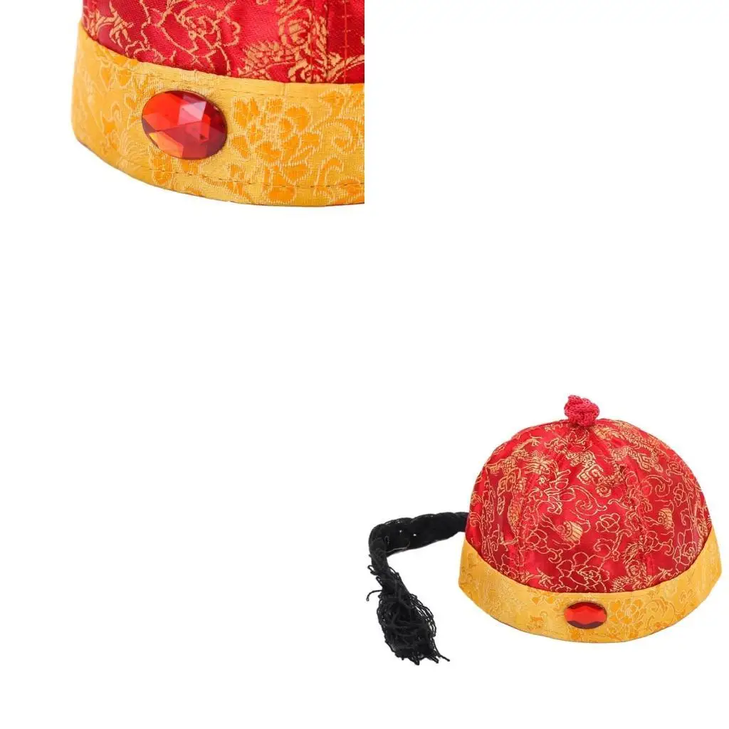 652f chinesischer Orientaler mit Pferdeschwanz Dekors Alten asiatischen Qing Kaiser