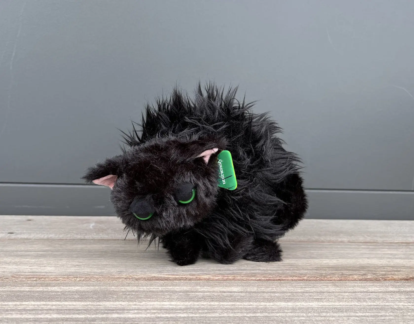 ألعاب كبسولة كواليا لطيفة من القطيفة غير الصديقة نيكو غاضب القط تهديد هريرة رفع الشعر ألعاب من نسيج مخملي شخصيات قلادة محشوة BC #5