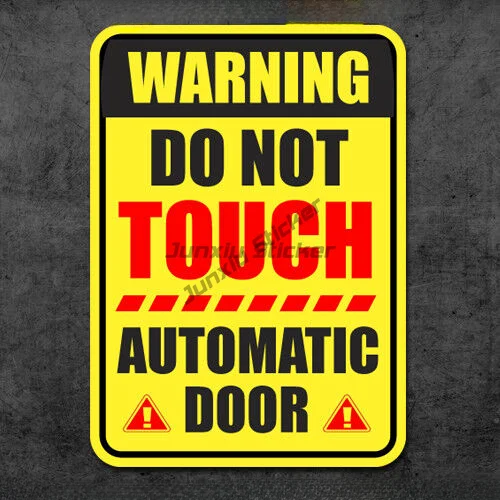 

Do Not Touch Automatic Door Sticker Caution Decal Business Window Safety Warning Waterproof Reflective Sunscreen