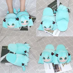 New Anime Hatsune Miku kawaii cute Cosplay Costume Shoes Men Women Couple Indoor Home Winter Warm Slipper originality gifts