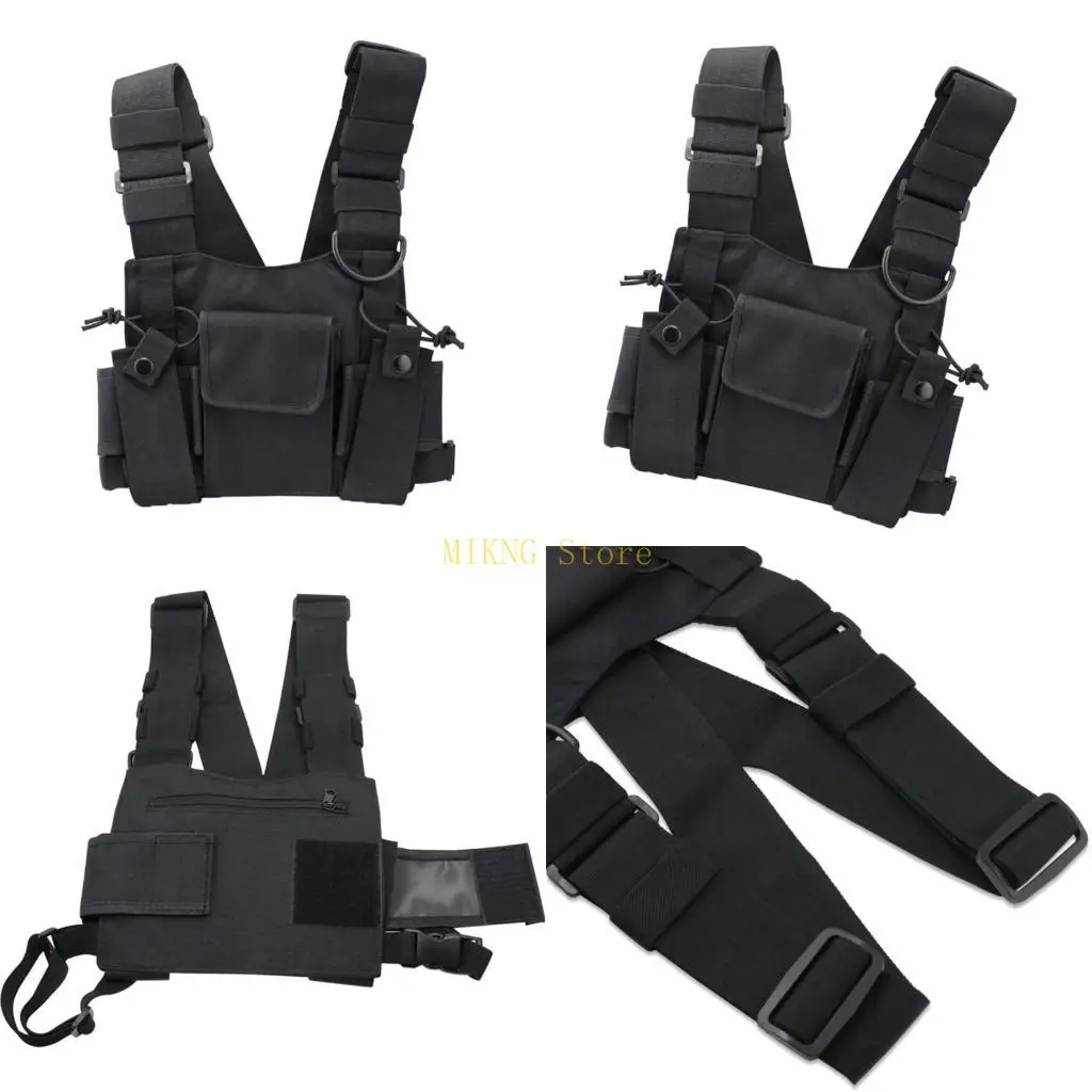 

Chest Harness Holder Bag Two Way Radio Shoulder Holsters Chest Pack best sale