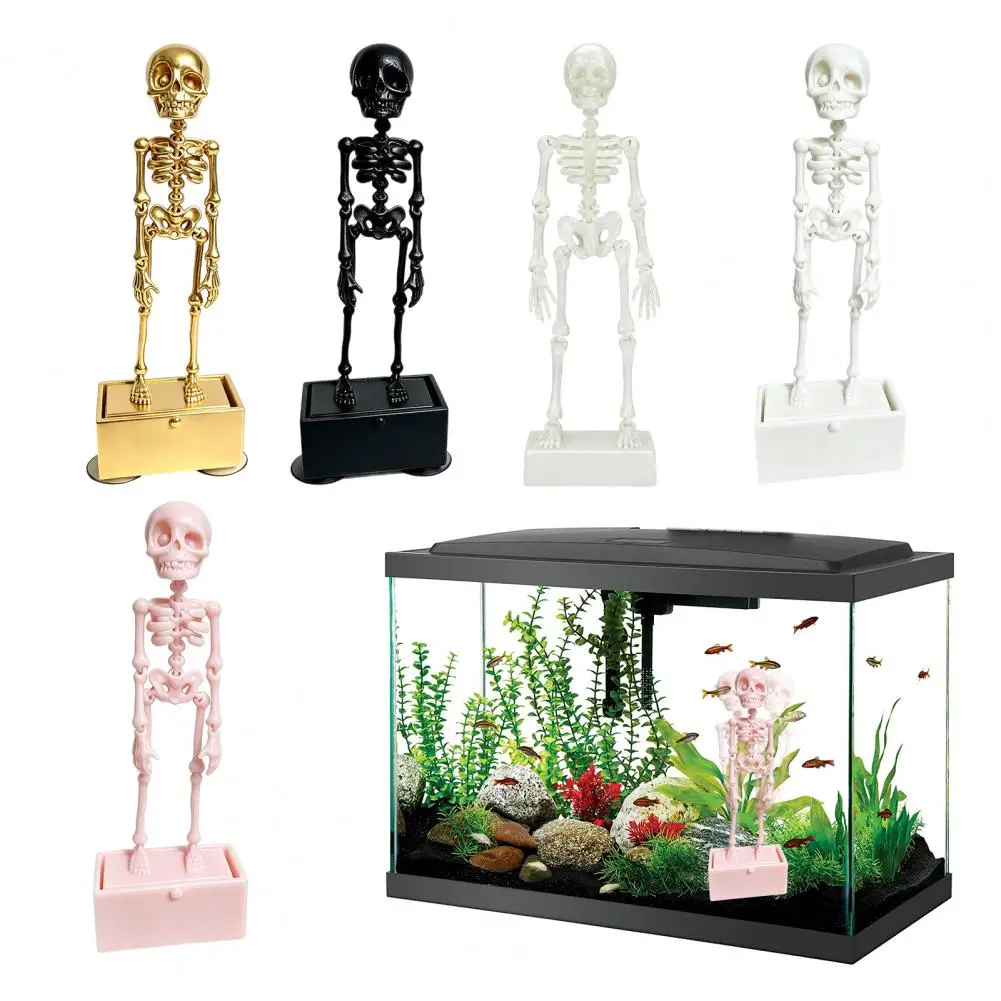 Halloween Aquarium Decorations Moving Skeleton Fish Tank Ornament Halloween Skeleton Fish Tank Ornament 3d Printed Dancing Skull
