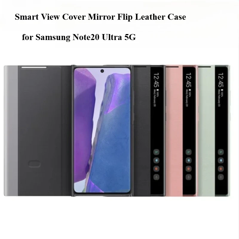 

Умный кожаный чехол с зеркалом и откидной крышкой для Galaxy Note20Ultra Note20 Ultra 5G, откидной чехол для ответов без откида