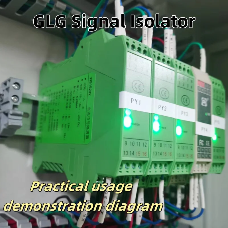 Signal Isolator 4-20mA/0-10mA/0-20mA to 0-10V/0-5V/1-5V Analog Signal Isolator 1 In 1 Out/1 in 2 Out/2 In 2 Out Signal Converter