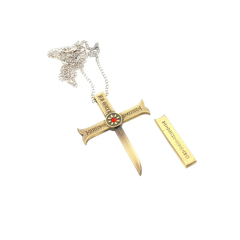 

Japanese anime One Piece Dracule Mihawk Small knife necklace Small gift