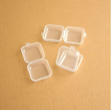 1/10pcs Mini Storage Box Plastic Transparent Jewelry Storage Box Pill Box Sturdy And Wear-resistant Home Practical Storage Tool