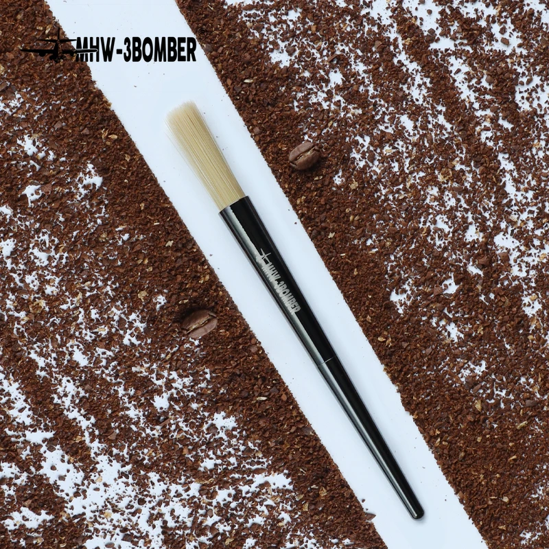 

MHW3BOMBER Aluminum Alloy Coffee Bean Brush Cleaner Bar Stool PET Brush Aircraft Style Coffee Tools Barista Cleaning Equipment