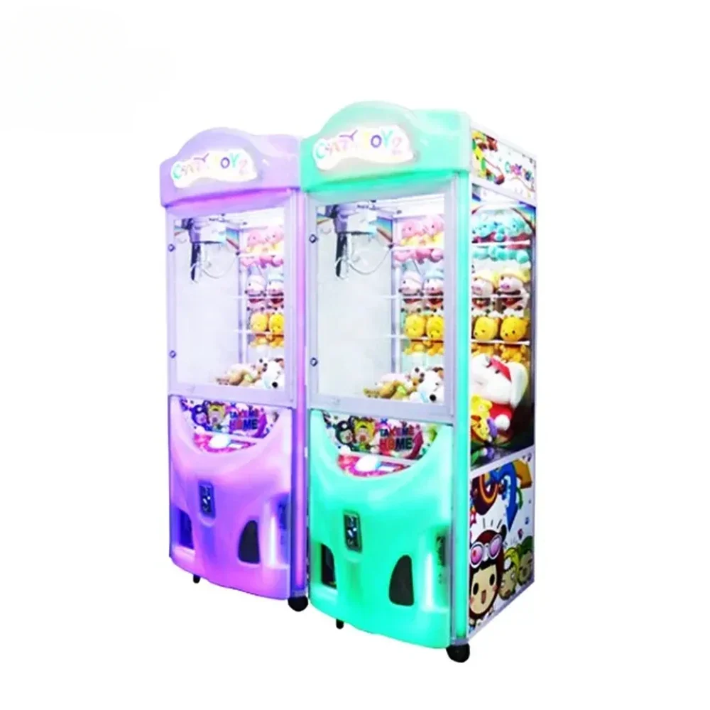 

Newest Coin Operated Crazy Toy 2 Claw Crane Vending Machine For Shopping Mall