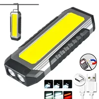 Super Bright COB Flashlight Portable Magnetic Work Light Rechargeable 7 Modes Emergency Lamp 1000 Lumens Hanging Camping Lantern