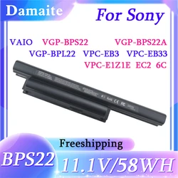 BPS22 6-Cells Laptop Battery For Sony VAIO VGP-BPS22 VGP-BPS22A EA27EC VPC-E1Z1E VPC-EA1 EA16E EA1S EA45FG/B VPC-EB3 VPC-EB33