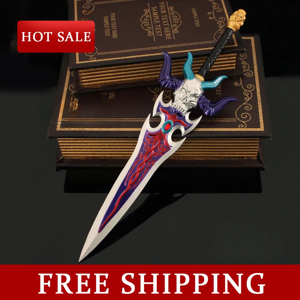 30cm Dungeon & Fighter Game Peripherals Evil Sword:Apophis Full Metal Craft Weapon Model Ornaments Cosplay Swords Toy Boy Gifts