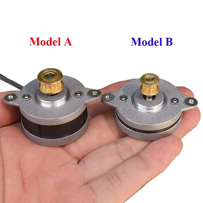 

0.9 Degree Mini 36mm Round Stepper Motor Micro 2-Phase 4-Wire Stepping Motor Synchronous Pulley Wheel for 3D Printer CNC Robot