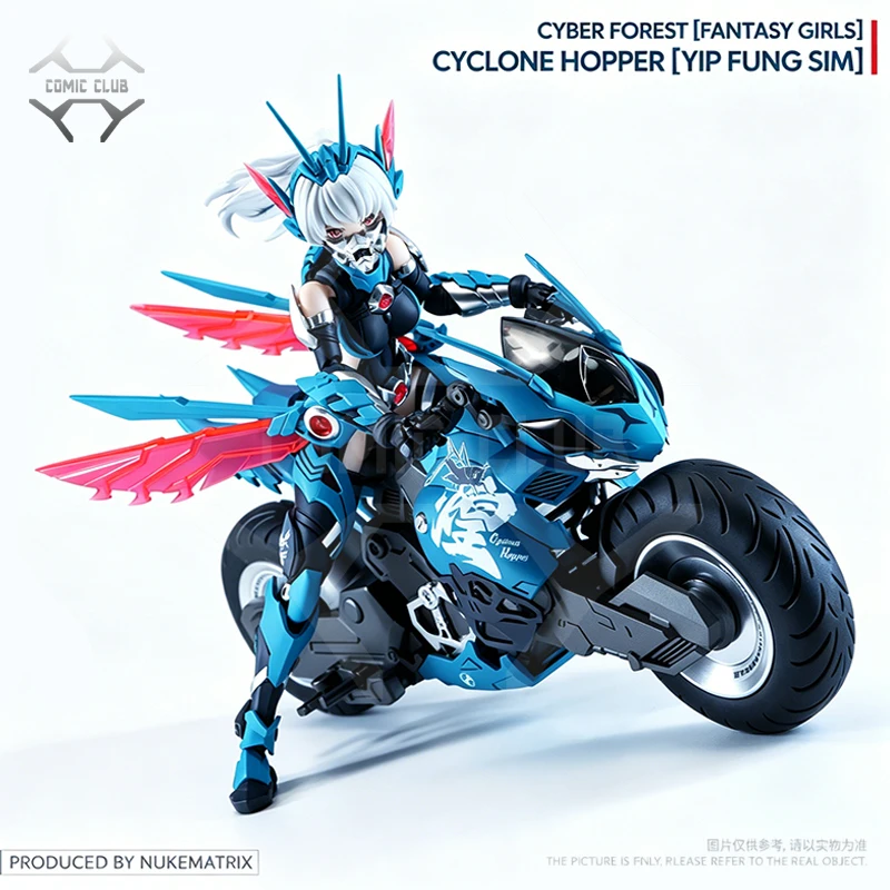 COMIC CLUB Nuke Matrix YIP FUNG SIM Fantasy Girls Cyber Forest CF08 CYCLONE HOPPER Figura de acción de robot ensamblable