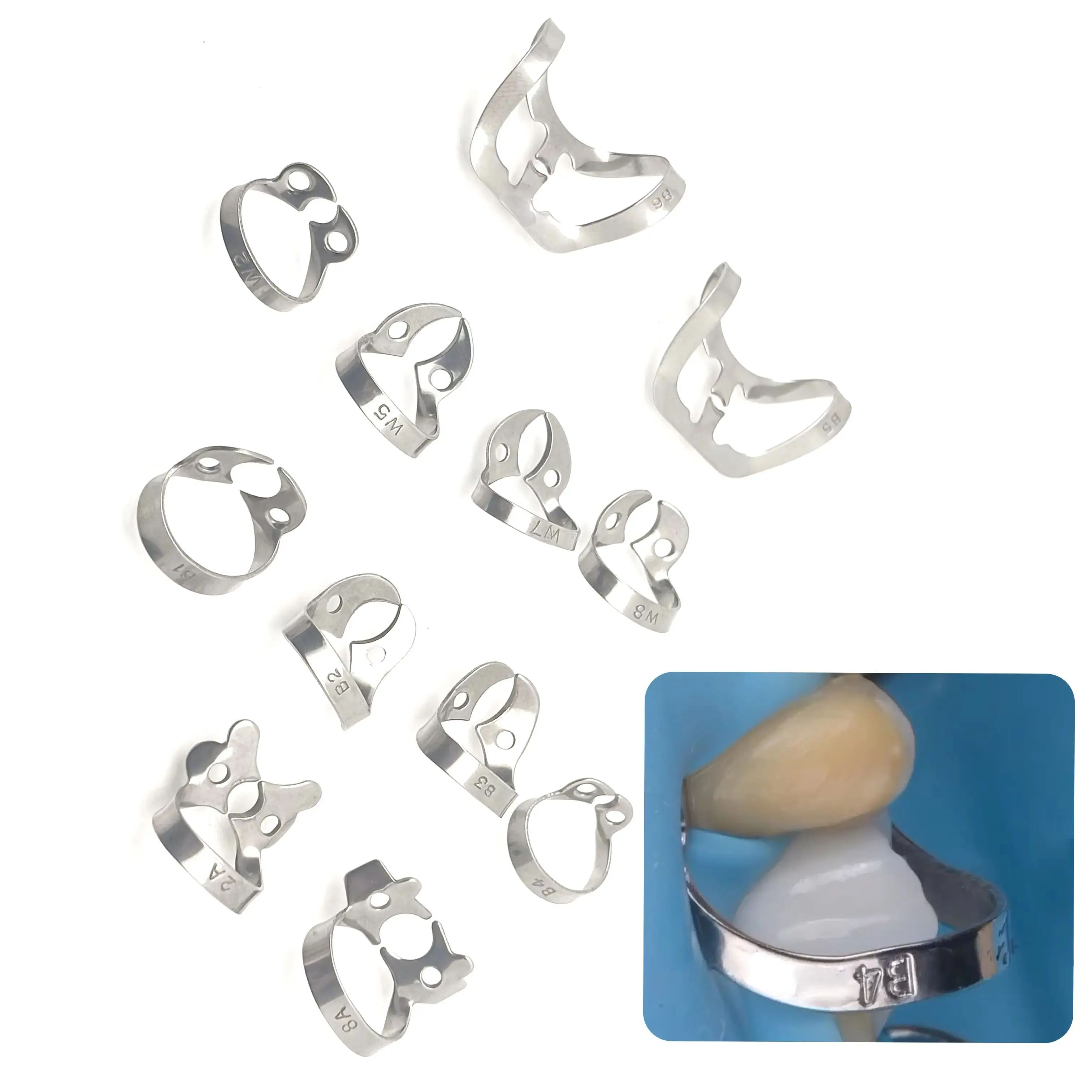 

1Pcs Dental Rubber Dam Clamps Stainless Steel Endodontic Restorative Barrier Clips Dentistry Accessory