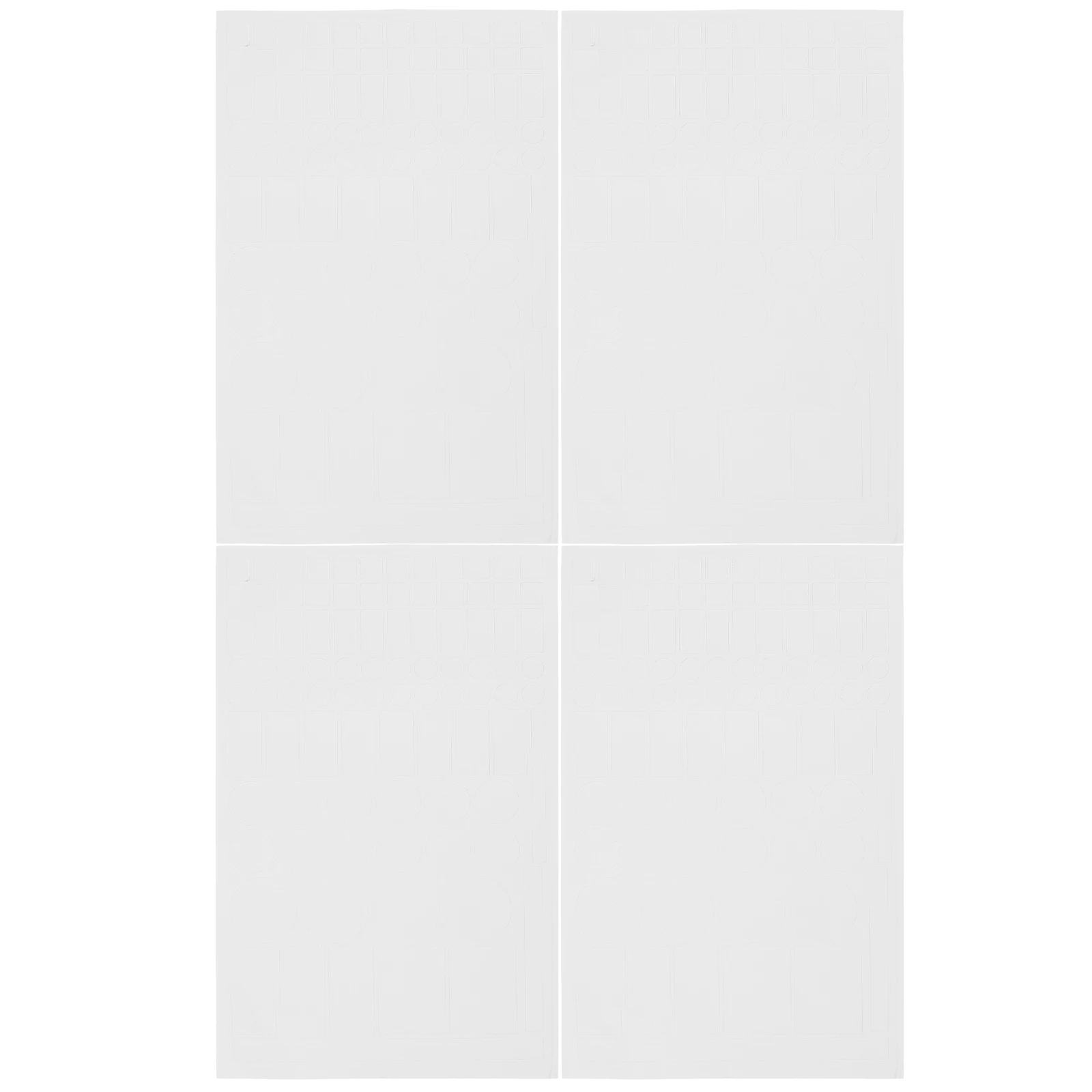 

4pcs Blackout Light Blocking Self Adhesive EVA Material Electronics Decorative Anti Electronic Light Cover Stickers Glare