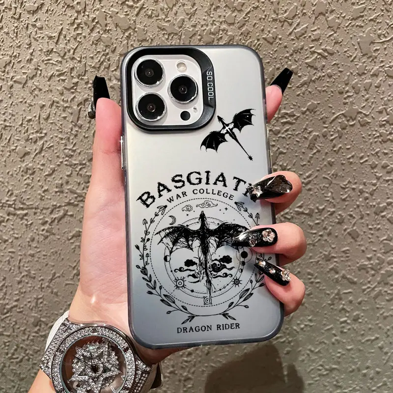 

Dragon F-Fourth W-Wing Phone Case for IPhone 16 15 14 Pro Max Plus 13 12 11 Pro Max Mini Shockproof Laser Black Back Cover Funda
