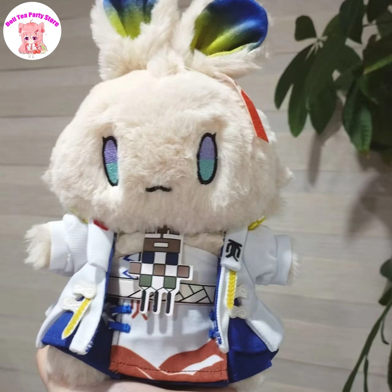 

Плюшевая игрушка-кролик Шу из игры Arknights, милая хлопковая кукла, мультяшная фигурка, мягкая игрушка-маскот для переодевания, подарки на Хэллоуин