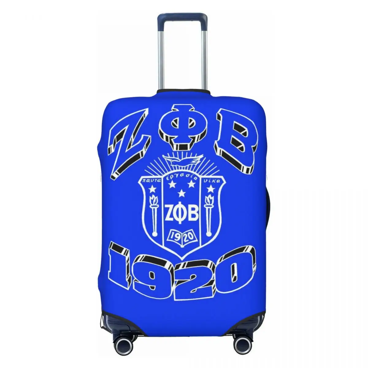 

Custom Zeta Phi Beta Sorority Luggage Cover Elastic Greek Letter 1920 Travel Suitcase Protective Covers Suit For 18-32 inch