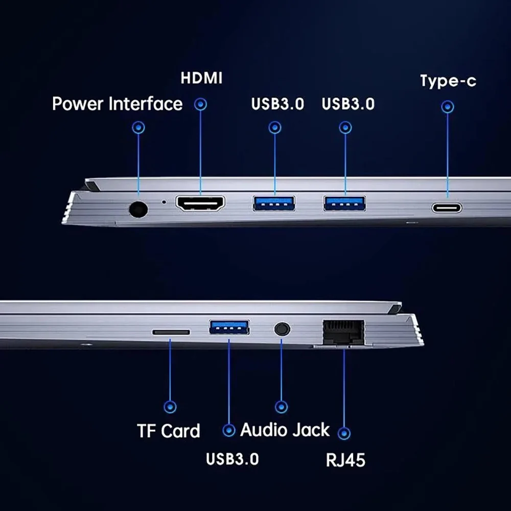 Windows 11 Impressões Digitais Desbloquear Laptop Gaming, 15.6 Polegada, Intel Core i9-8950HK, 9880H, 10980H, Câmera HD, 64GB de RAM, 4TB SSD