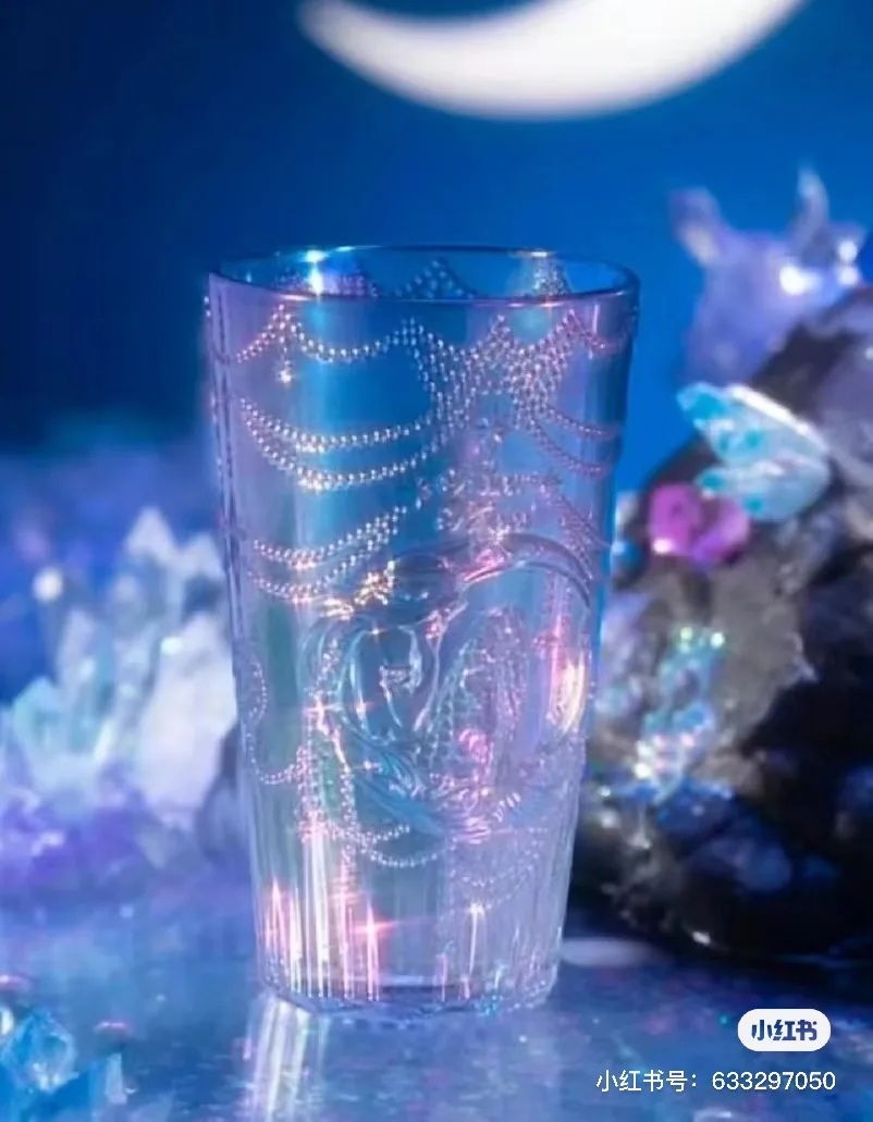 Flower Knows Moonlight Mermaid Cup Glass Cup Cold Water Teacups