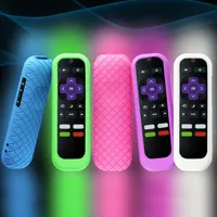 1PC Glow In The Dark Silicone Universal Remote Control Covers for TCL, Hisense, Roku TVs & Streaming Sticks - 4K Compatible