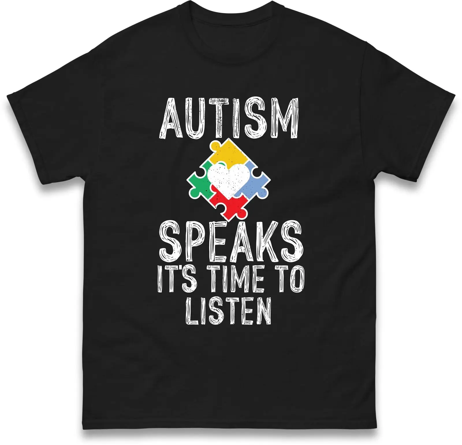 

Футболка с аутизмом говорит, подарок для осведомленности об аутизме, аутистика, новый стиль, мужская и женская футболка с принтом Camisa, хлопковая уличная одежда