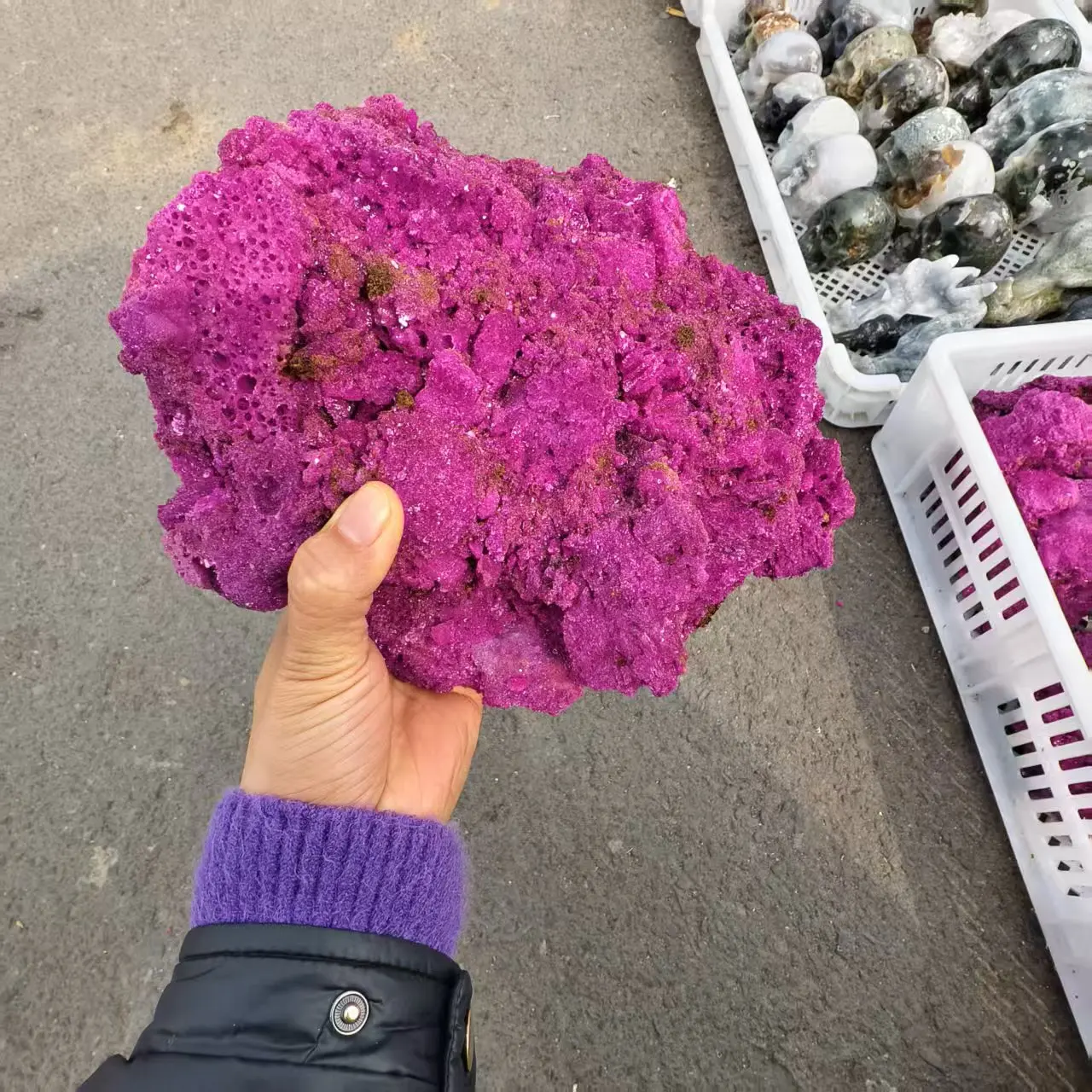 Natural Ruby Rough Stone, Red Corundum Bare Stone Raw Material, Quartz Crystal Rough Ore, Mineral Healing - view 5