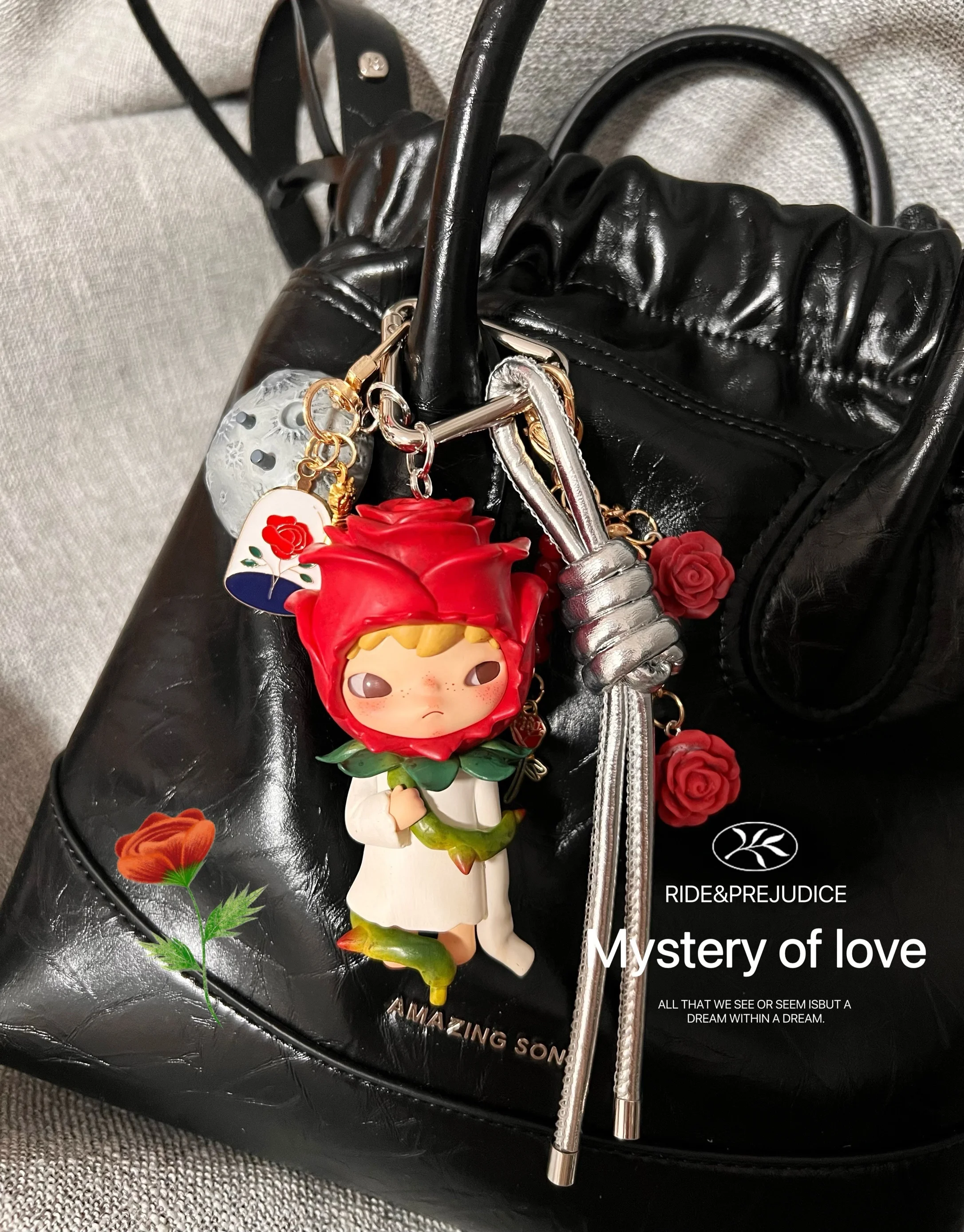 Official POP MART Hirono The Shelter New Echo Keychain - Couple Keyring Bag Charm Accessories - view 5