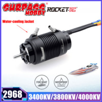 SURPASS HOBBY Rocket 2968 3400KV 3800KV 4000KV Waterproof Brushless Motor w 29-L Water Cooling Jacket for RC Boat Feilun Traxxas