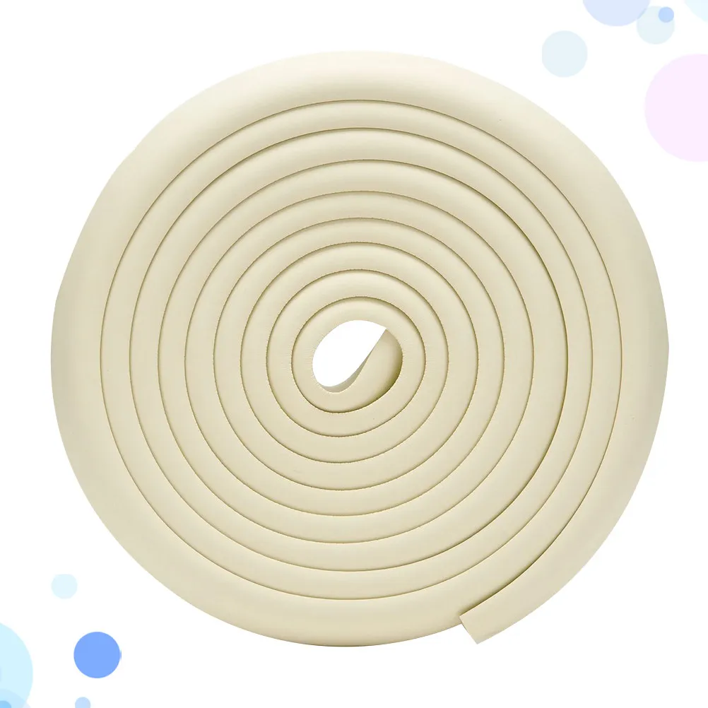

4 Meters Baby Safety Bumper Strips Nbr Anti-Collision Corner Guards for Table Edges Bedside Dining Sofa Bookshelf Home Use White