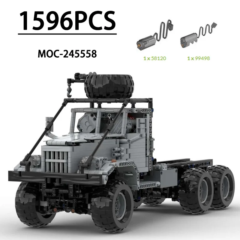 

MOC-245558 Building Block Hanging Logging Truck Model Ornament, 1596 Pieces, Children's Birthday, Christmas, and New Year Gift