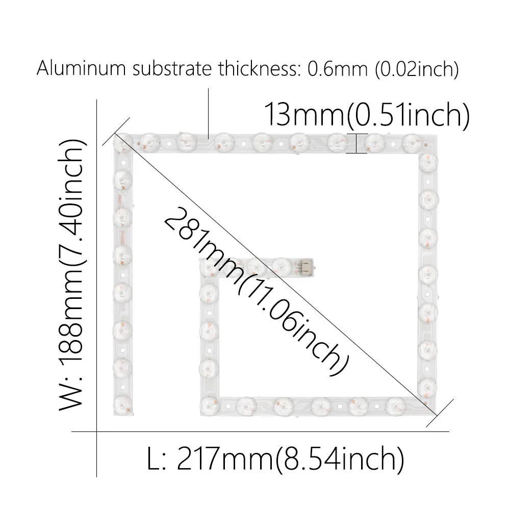 20W LED Panel Lights SMD Module Lamp Energy Saving AC220V Square Ceiling Lamp Board Replace Light Source Convenient Installation