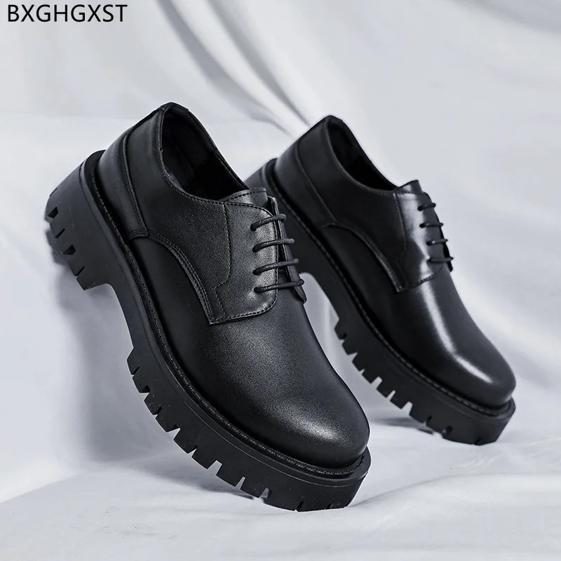 Black Casual Business Shoes Men Wedding Shoes for Men 2024 Black Man Fashion Oxford Men Formal Shoes Chaussure De Homme Zapatos