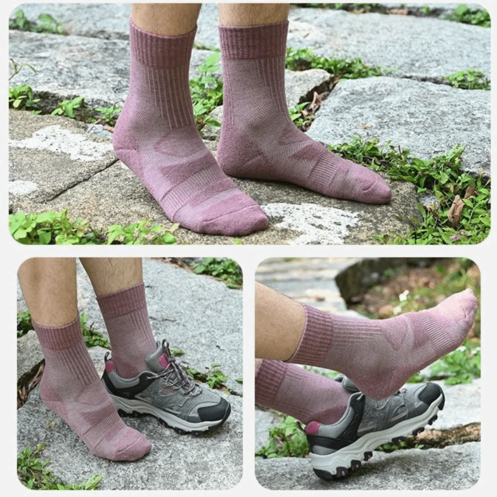 

Fuzzy Merino Wool Socks Thickened Mountaineering Walk Warm Anti-Odor Socks Breathable Thermal Socks For Men Women