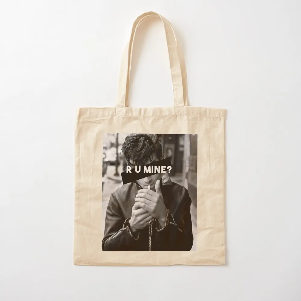 r u mine? Tote Bag university shopper bag the tote bag Canvas Tote