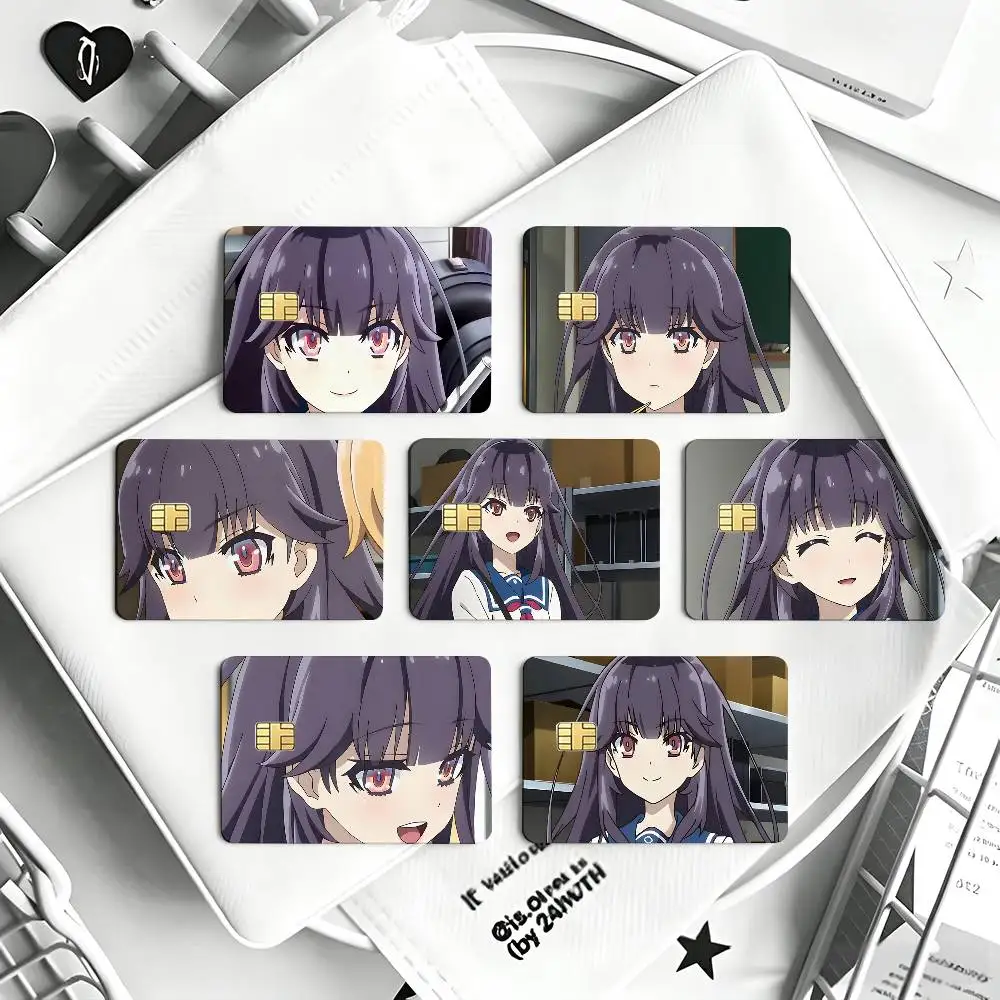 Chika Homura Haruta & Chika Card Sticker 4Pcs Credit Card Skin Anti Scratch Bank Debit Card Decal