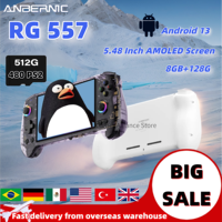 ANBERNIC RG557 Retro Handheld Game Console Video Game Consoles Android 14 Dimensity 8300 12G+256G  5.48\