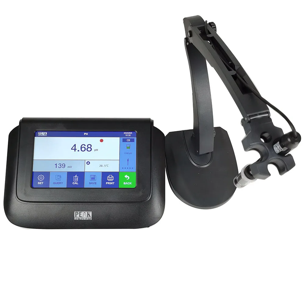 High Precision Digital instrument used to measure ph 7 inch Touch Screen 3 in 1 iso lab ph meter