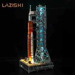 Lazishi-Juego de bloques de construcción LED 10341, compatible con sistema de lanzamiento espacial Artemis de la FDA, solo incluye accesorios de iluminación